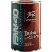 Масло WOLVER Turbo Evolution 15W-40, API CI-4/SL кан.1л