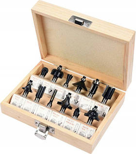 Набір фрез для ручного фрезера Vorel ! 12 шт, 8 мм цанга