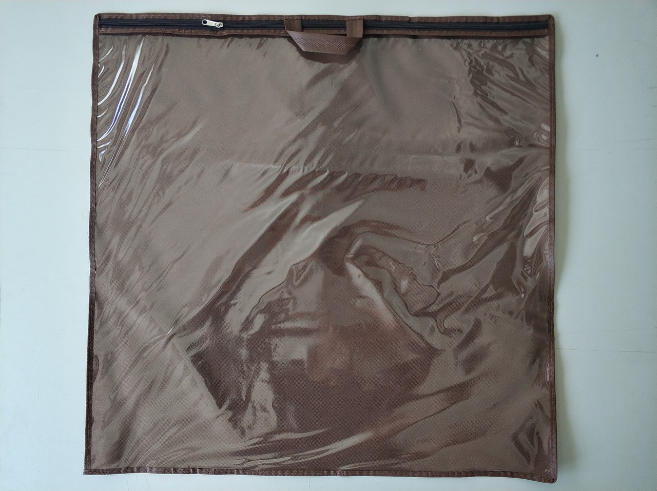 Упаковка для подушки, домашнього текстилю (70х70 см, ПВХ 90, коричнева, 10 шт/упаковка)