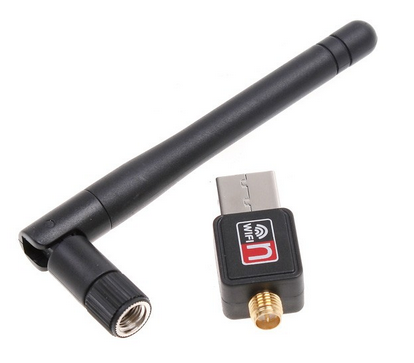 USB WIFI адаптер з антеною 2 Dbi 7601#100111
