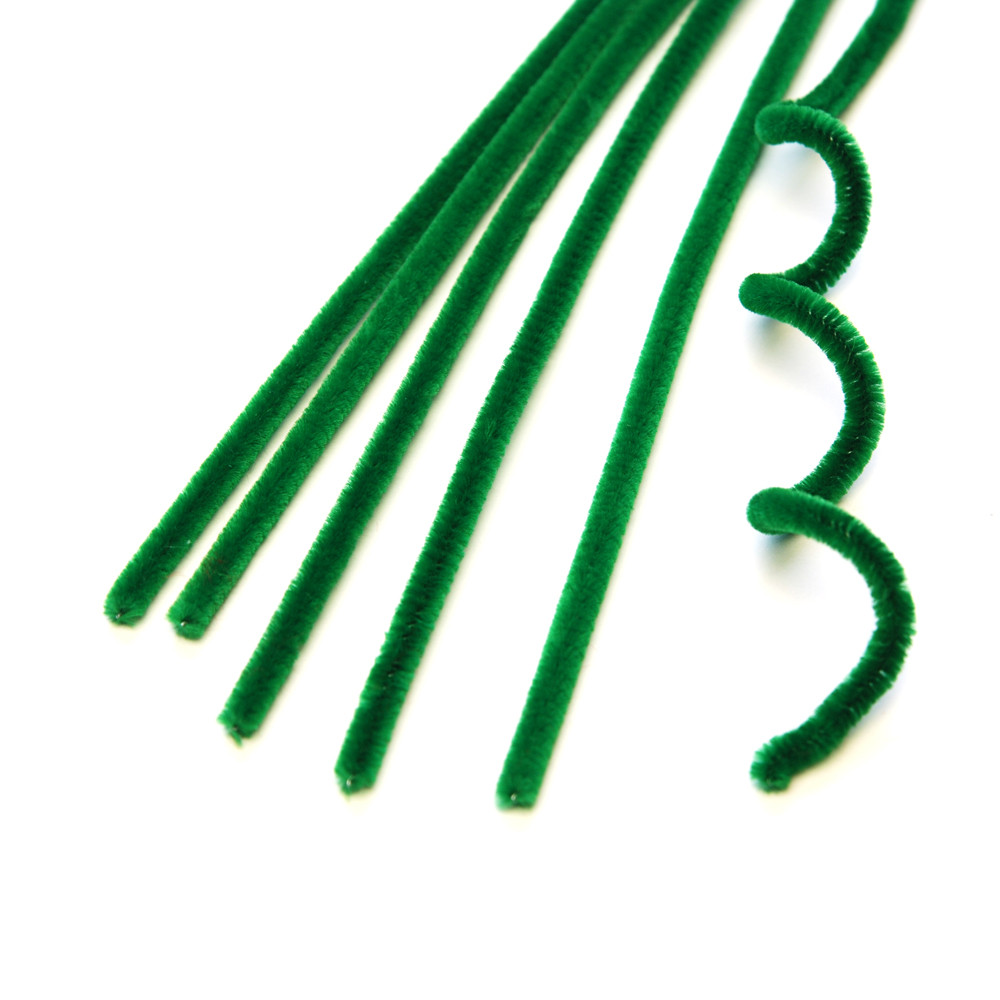 Синельний дріт ЗЕЛЕНИЙ, 30 см, 100 шт, фото 1