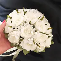 Весільний штучний букет-дублер "Ніжність" кольору айворі (для нареченої чи дружки)