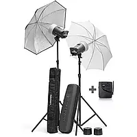 Фотозонт Elinchrom Umbrella Set набір фотозонтів (білий + сріблястий 83 см)/На Складі