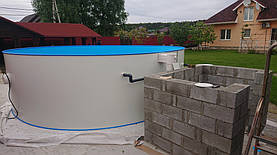 Монтаж сборного бассейна MILANO 5 x 1.5м 8