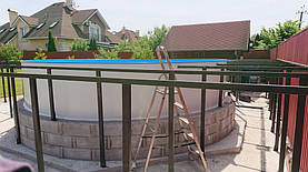 Монтаж сборного бассейна MILANO 5 x 1.5м 14