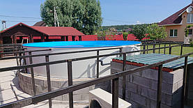 Монтаж сборного бассейна MILANO 5 x 1.5м 15