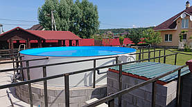 Монтаж сборного бассейна MILANO 5 x 1.5м 16