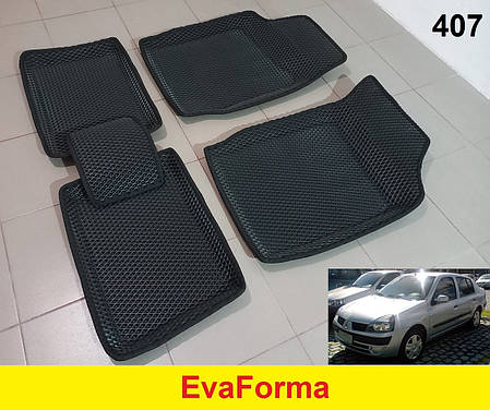 3D килимки EvaForma на Renault Symbol 1 '99-08, килимки ЕВА, фото 2