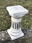Садова фігура постамент, колона для декору саду виготовлена з цементу, ручної роботи 39 см, фото 3