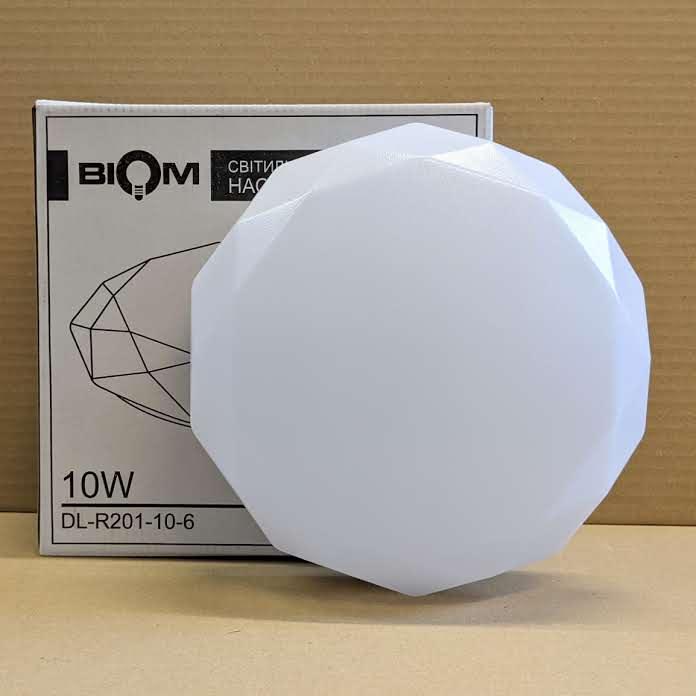 Світлодіодний світильник накладний Biom 10W 6200К коло DL-R201-10-6 22077