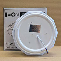 Світлодіодний світильник накладний Biom 10W 6200К коло DL-R201-10-6 22077, фото 4