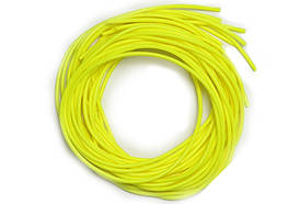 Кембрик силіконовий флуоресцентний жовтий Ø1,5-2,5мм 10м