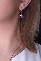 Срібний кулон із кришталем Swarovski "Трикутник", фото 5