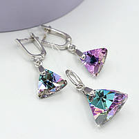 Срібний кулон із кришталем Swarovski "Трикутник", фото 6