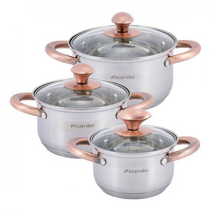 Набір посуду з позолотою 6 пр.Kamille з KM-4936, фото 1