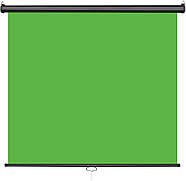 1,8х2м Сірий Екран фон ролет на стіну або стелю в рулоні YouTube Screen, ролет — рулонний фон, фото 3