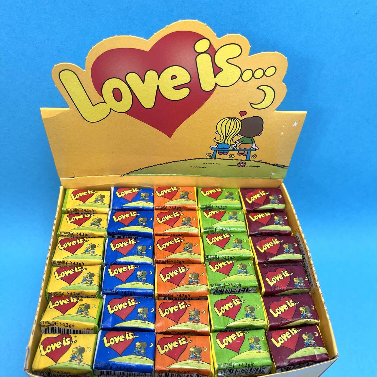 Жувальна гумка Love is 5 смаків мікс жуйки лові іс асорті (ID ...