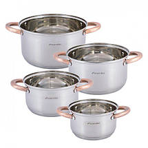 Набір кухонного посуду з позолотою Kamille KM-4937 (8 пр), фото 3