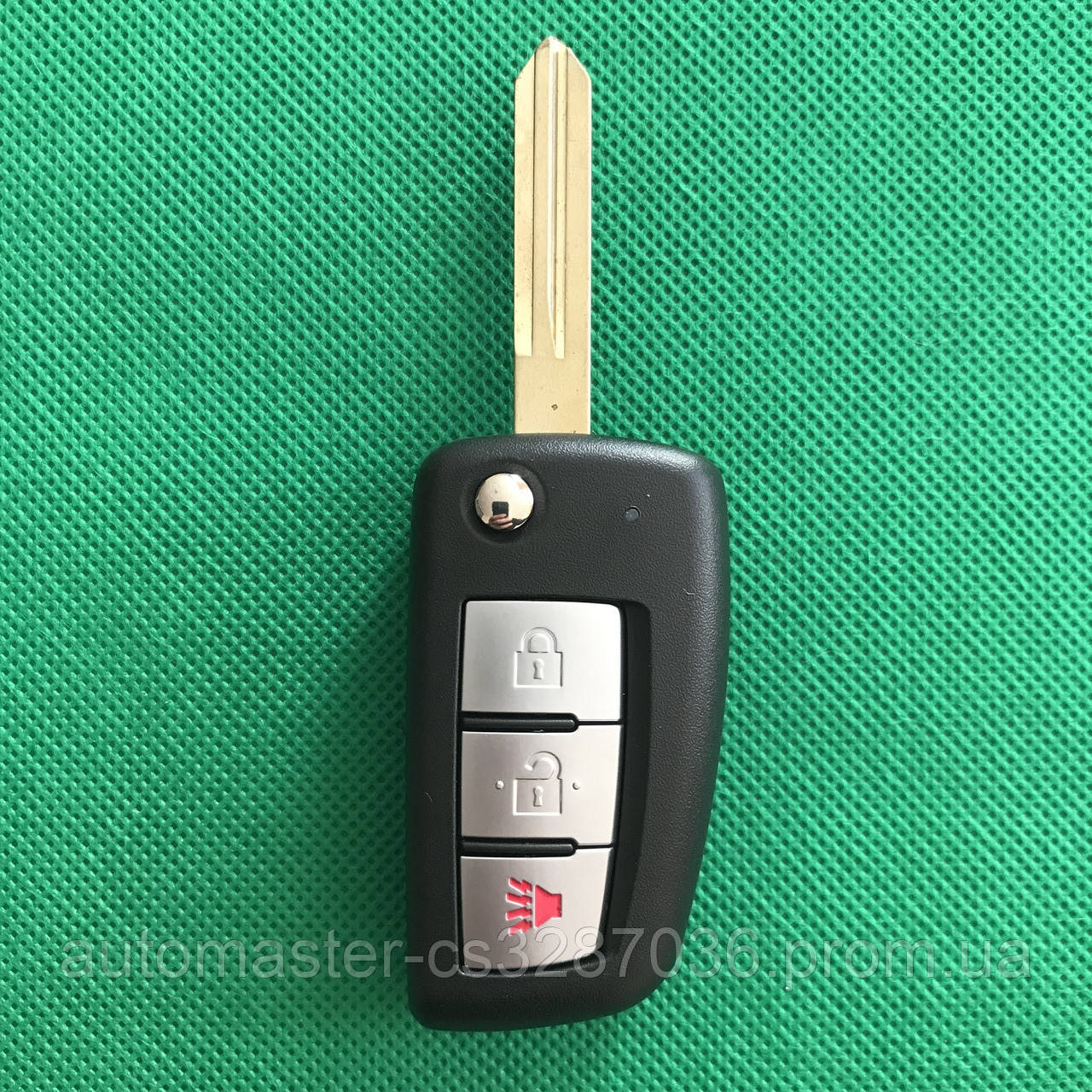 Корпус авто ключа для Nissan (Ниссан) Кашкай, Rouge, Мурано, Патфайндер, 3 - кнопки, америка