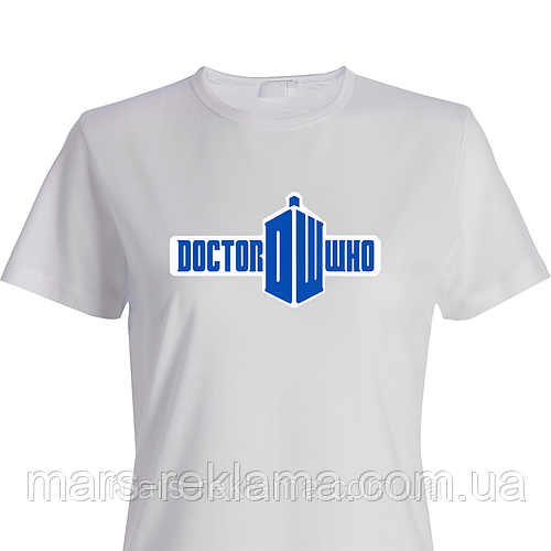 Купить Футболка с принтом сериал Доктор Кто Doctor Who. Бавовна. Печать ...
