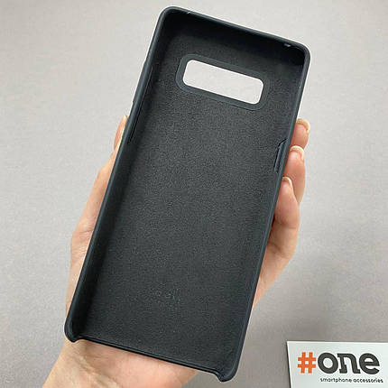 Чохол для Samsung Galaxy Note 8 Silicone Case з мікрофіброю накладка силіконовий чохол на самсунг нот 8 чорний, фото 3