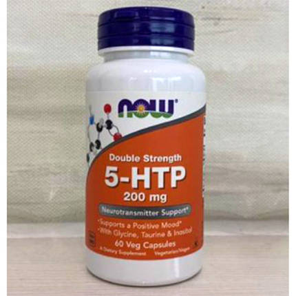 5-гідроксітріптофан NOW 5-HTP 200 mg 60 капс, фото 2