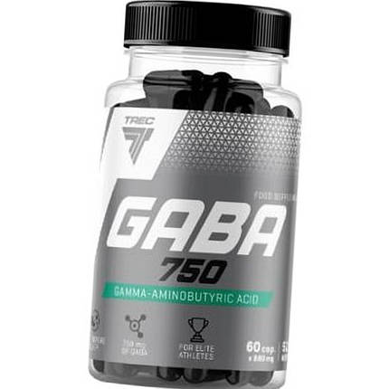 Габа Гамма-аміномасляна кислота (ГАМК) Trec Nutrition GABA 750 60 капс, фото 2