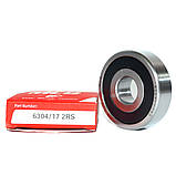 Підшипник MCB 6304/17 2RS (B17-52D 2RS)(6304-17 2RS)(10480209) (17x52x15), фото 3