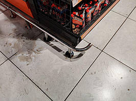 Отбойники из нержавеющей стали.   Чудомаркет, Алексеевский ж/м, Шевченковский район, Харьков. 2