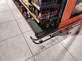 Отбойники из нержавеющей стали.   Чудомаркет, Алексеевский ж/м, Шевченковский район, Харьков. 3