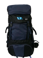 Туристичний рюкзак VA T-04-8 85 л Похідний для риболовлі Синій з чорним (01V8503)