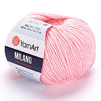 YarnArt MILANO (Милано) № 859 нежно розовый (Пряжа полушерсть, нитки вискоза для вязания)