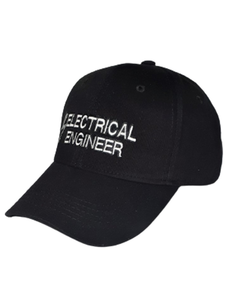 Кепка электромеханика ELECTRICAL ENGINEER, цвет: чёрный