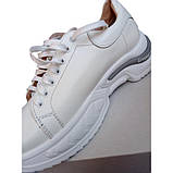 Кросівки жіночі шкіряні білий розмір 40, фото 5