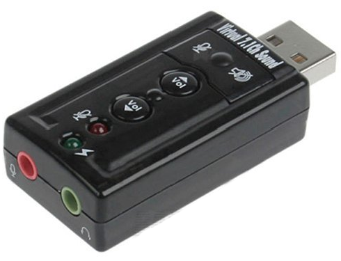 USB звукова карта адаптер аудіо 7.1