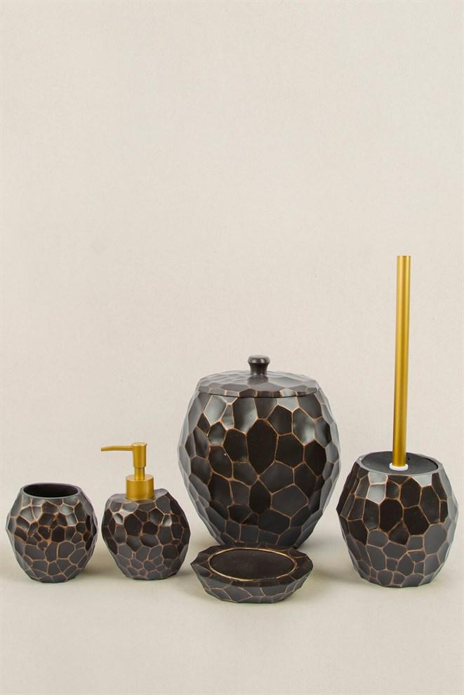 Комплект для ванної Irya - Jayla kahverengi кави (5 предметів), фото 1