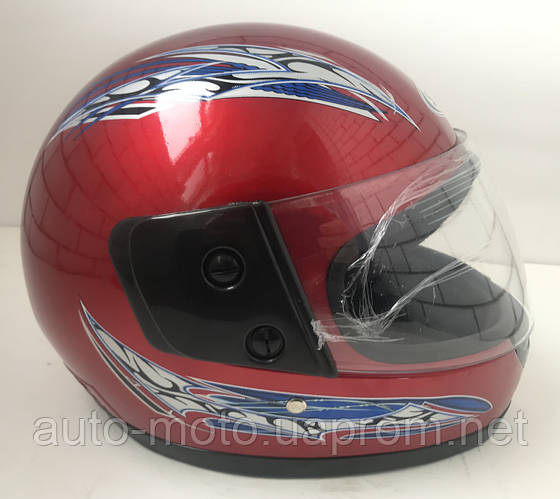 Купить Шлем красный с подбородком (ИНТЕГРАЛ), цена 700.80 ₴ — Prom.ua ...