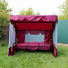 Гойдалки садові GreenGard Бордо (Арт.026) Гойдалка з відкидною спинкою та москітною сіткою, фото 2