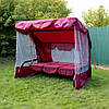 Гойдалки садові GreenGard Бордо (Арт.026) Гойдалка з відкидною спинкою та москітною сіткою, фото 3