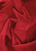 Портьерная ткань для штор бархат красного цвета №13