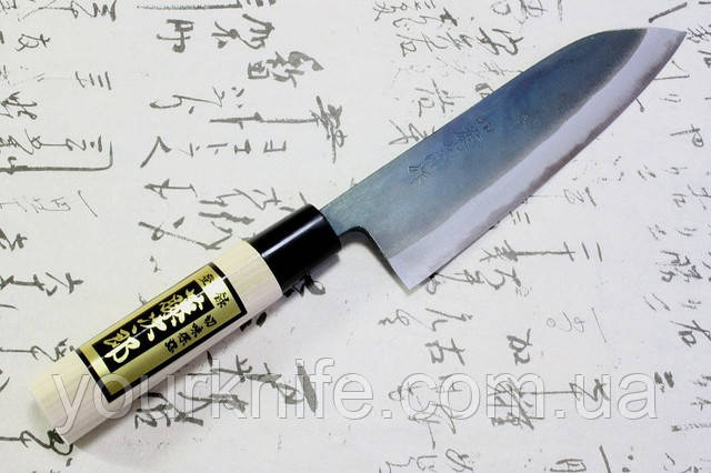 Купити ніж кухонний японський Tojiro Shirogami Santoku 165 мм F-698/F-701A