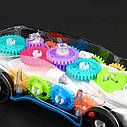Іграшкова прозора машинка зі світломузикою Qunxing Toys YJ 388-65, фото 2