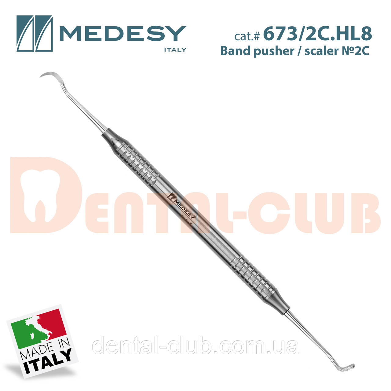 Інструмент для припасовки кілець Бенд Пушер (Band Pusher) + скалер (scaler), Medesy 673/2С.HL8 (Медесі Італія, фото 1