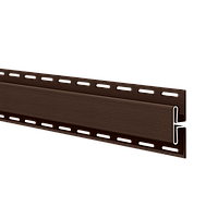 Соединительная Н планка для софита, для стыковки панелей на внутренних и наружных углах свесов кровли Коричневый