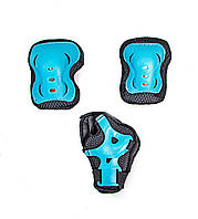 Захист Sport Series бірюзова (коліна, лікті, зап'ястя) для катання на роликах, пенні, самокатів