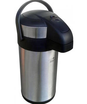 Термос помповий 4 л Stenson MT-0096, питної, сріблястий з чорним (N014934), фото 2