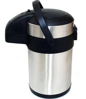 Термос помповий 4 л Stenson MT-0096, питної, сріблястий з чорним (N014934), фото 3