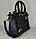 Сумка Michael Kors Elson Small Pebbled Leather Satchel Black (30F0G1ES5L), фото 5