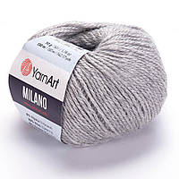 YarnArt MILANO (Милано) № 867 светло-серый меланж (Пряжа полушерсть, нитки вискоза для вязания)