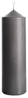 Свеча цилиндр серая Bispol 25 см (sw80/250-070)